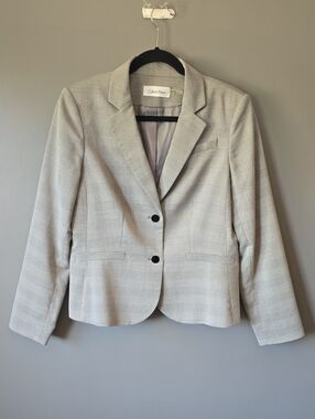 Calvin Klein Light Gray Women's Blazer